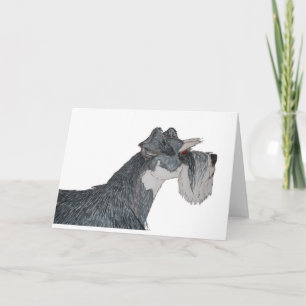 I Love My Schnauzer Card