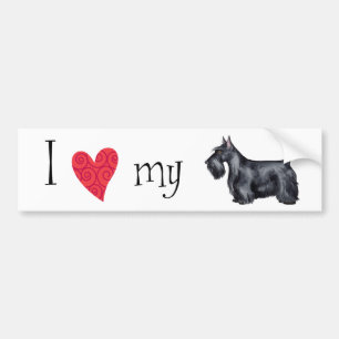 I Love my Scottie Bumper Sticker