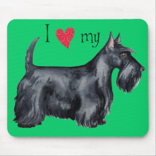I Love my Scottie Mouse Pad