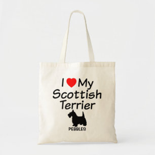 I Love My Scottish Terrier Dog Bag