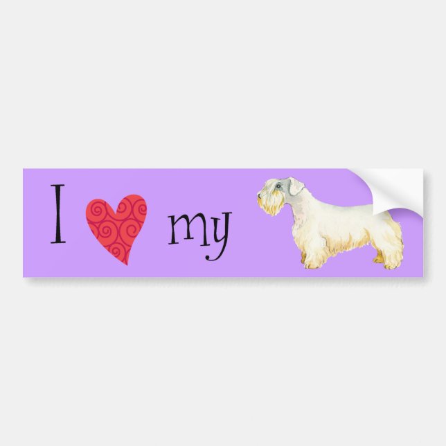 I Love my Sealyham Terrier Bumper Sticker (Front)