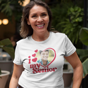 I Love My Senior Grad Photo Custom T-Shirt