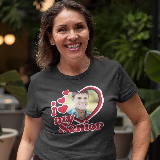 I Love My Senior Grad Photo Custom T-Shirt (Creator Uploaded)