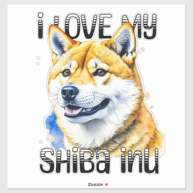 I Love My Shiba Inu | Dog Owner  (Sheet)