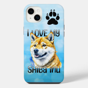I Love My Shiba Inu Dog Owner iPhone 14 Plus Case