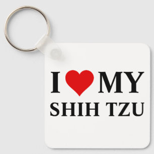I Love my Shih Tzu Key Ring