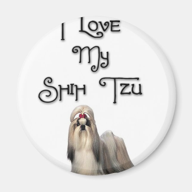 I Love My Shih Tzu Magnet (Front)
