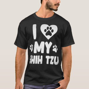 I Love My Shih Tzu Pet Dog Lover T-Shirt