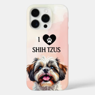 I Love My Shih Tzu Puppy Dog iPhone 16 Pro Case