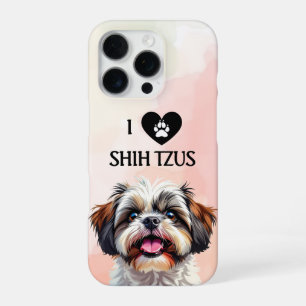 I Love My Shih Tzu Puppy Dog iPhone 16 Pro Case