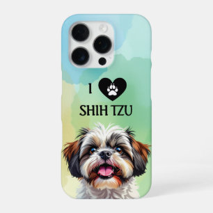 I Love My Shih Tzu Puppy Dog iPhone 16 Pro Case