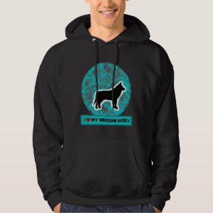 I Love My Siberian Husky Hoodie