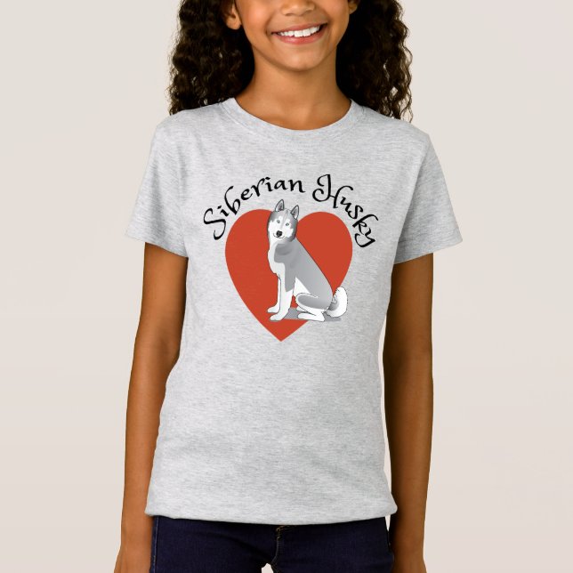 I love my Siberian Husky! T-Shirt (Front)
