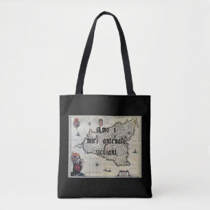 I Love My Sicilian Ancestors Custom Tote Bag