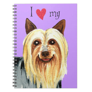 I Love my Silky Terrier Spiral Notebook