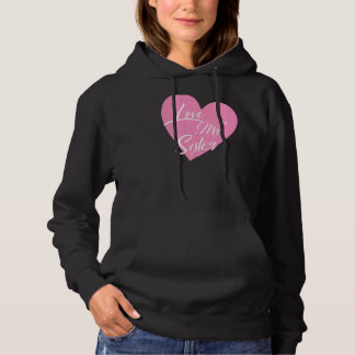 I Love My Sister Heart My Sister Graphics Hoodie