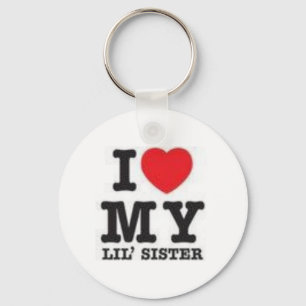 I Love My Sister Key Ring