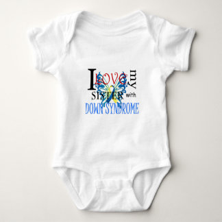 I Love My Sister with Down Syndrome Baby Bodysuit
