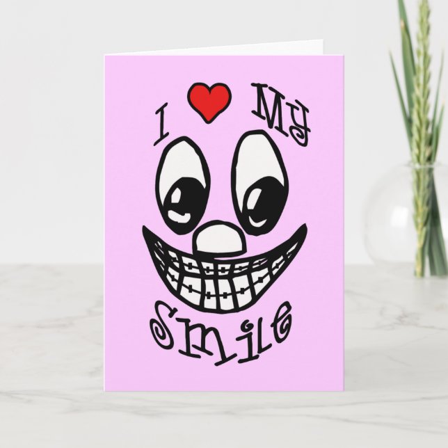 I Love My Smile Card (Front)