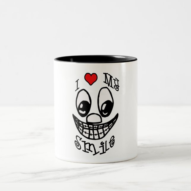 I Love My Smile Two-Tone Coffee Mug (Center)