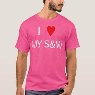 I Love My Smith And Wesson Funny Humourous Gun 2Nd T-Shirt