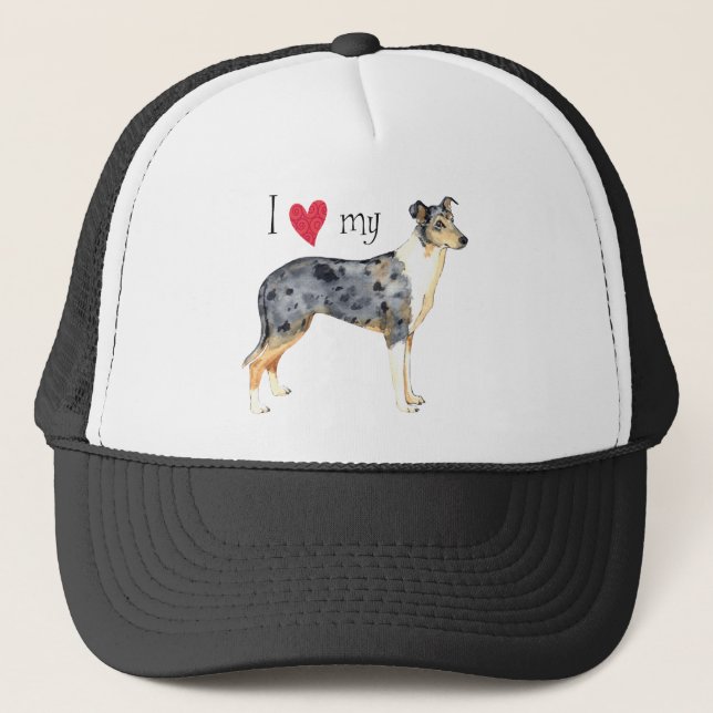 I Love my Smooth Collie Trucker Hat (Front)