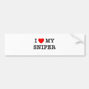 I Love My SNIPER Bumper Sticker
