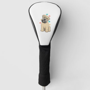 I Love My Soft Coated Wheaten Terrier Dog Heart Golf Head Cover