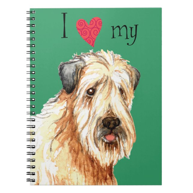 I Love my Soft Coated Wheaten Terrier Notebook (Front)