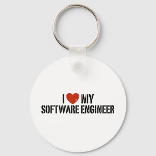 I Love My software Engineer Key Ring