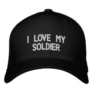 'I Love My Soldier' Embroidered Hat