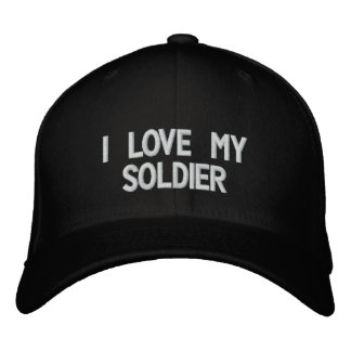 'I Love My Soldier' Embroidered Hat
