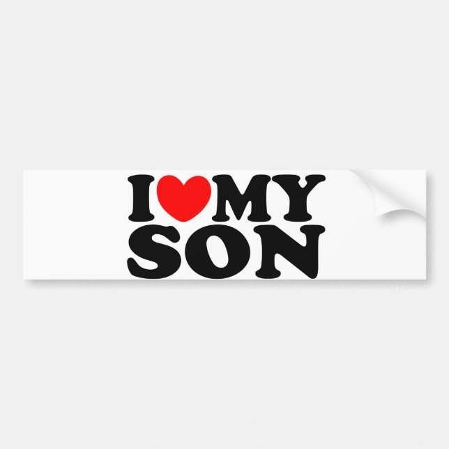 I Love My Son Bumper Sticker (Front)