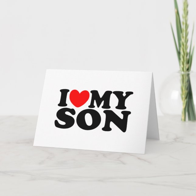I Love My Son Card (Front)
