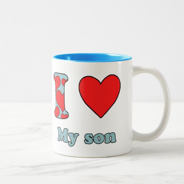 I love my son Two-Tone coffee mug (Right)