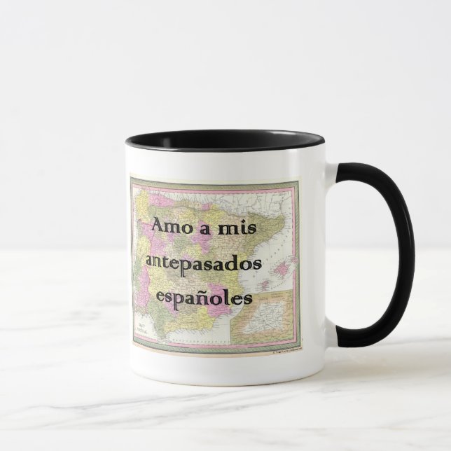 I Love My Spanish Ancestors | Custom Mug (Right)