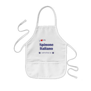 I Love My Spinone Italiano (Male Dog) Kids Apron