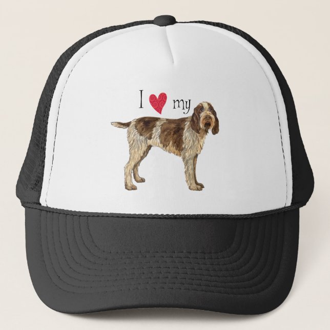 I Love my Spinone Italiano Trucker Hat (Front)