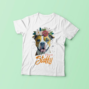 I Love My Staffy - Staffordshire Bull Terrier T-Shirt