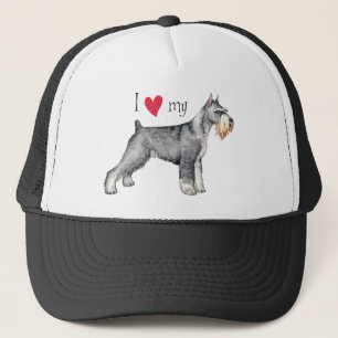 I Love my Standard Schnauzer Trucker Hat
