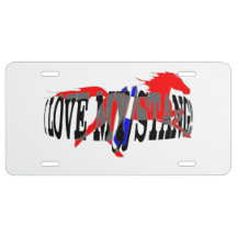 I love my Stang license plate