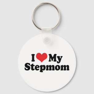 I Love My Stepmom Keychain