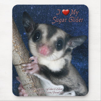 I Love my Sugar Glider - Cutest Glider series Mouse Pad