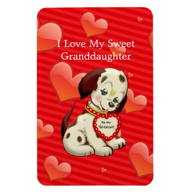 I love my sweet Granddaughter...Valentine wishes Magnet (Vertical)