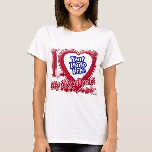 I Love My Sweetheart red heart - photo T-Shirt