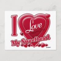 I Love My Sweetheart red - heart