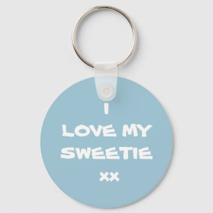 I LOVE MY SWEETIE xx Key Chain RjFxx.