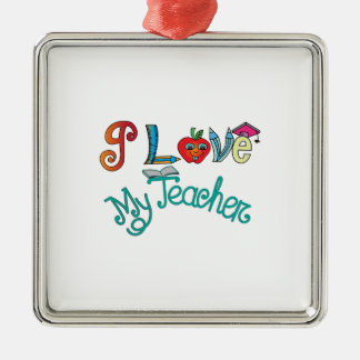 I Love My Teacher Metal Tree Decoration