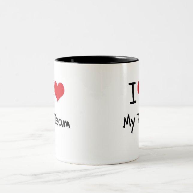 I love My Team Two-Tone Coffee Mug (Center)