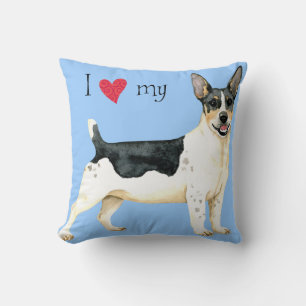 I Love my Teddy Roosevelt Terrier Cushion